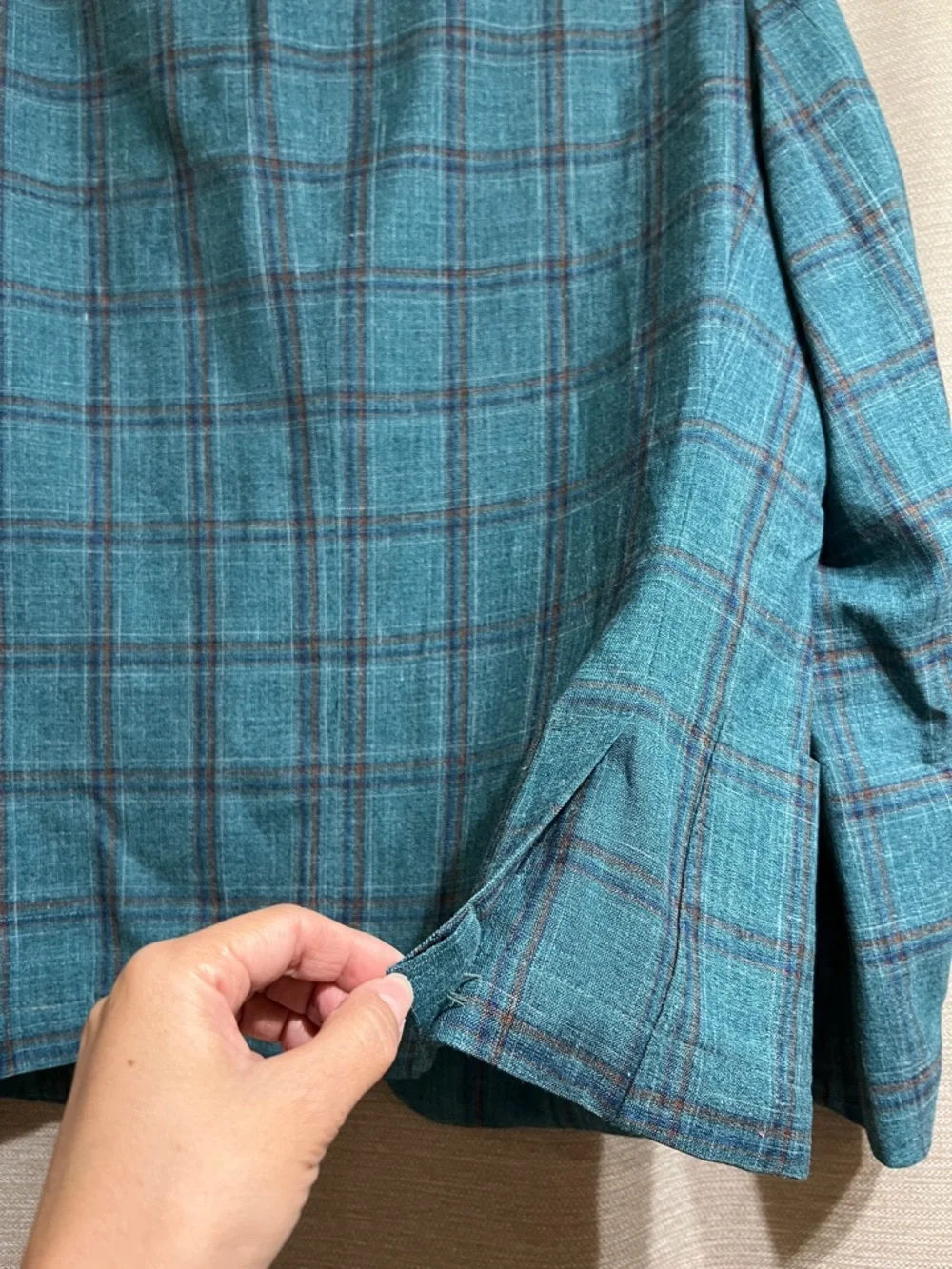 Saks Fifth Avenue x Loro Piana Tailored Cropped Silk/Wool/Linen Blazer READ DESC